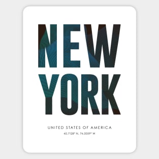 New York City typography Sticker